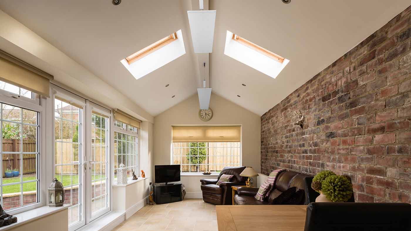 Shadow Crystal ceiling mounting in loft conversion